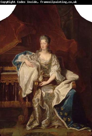 Hyacinthe Rigaud Full portrait of Marie Anne de Bourbon Dowager Princess of Conti